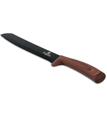Bread knife, 20 cm, original wood